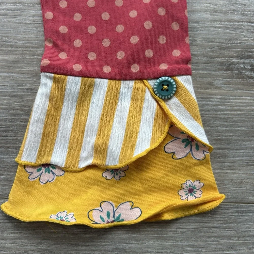 Matilda Jane Girls Size 6‎ Ruffle Pants/Leggings Multi Colors Ruffles Lot of 2